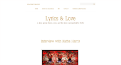 Desktop Screenshot of lyricsandlove.com