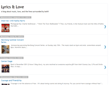 Tablet Screenshot of lyricsandlove.com